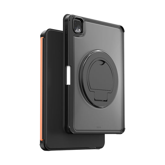 Apple iPad Pro 13 2025 M5 Wiwu MK-007 Combo Pro Kalem Bölmeli Klavyeli Standlı Kılıf Siyah