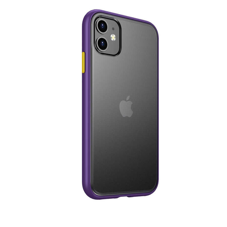 Apple iPhone 11 Kılıf Benks Magic Smooth Drop Resistance Kapak Mor