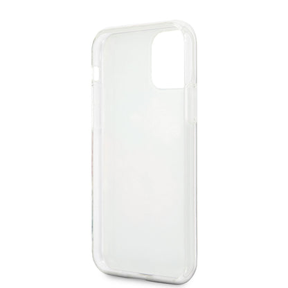 Apple iPhone 11 Kılıf GUESS Çiçek Desenli Tasarım Kapak Siyah