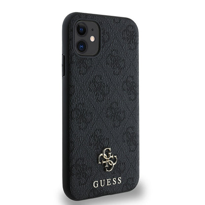 Apple iPhone 11 Kılıf Guess Orjinal Lisanslı M-safe Şarj Özellikli Small 4G Classic Kapak Pembe