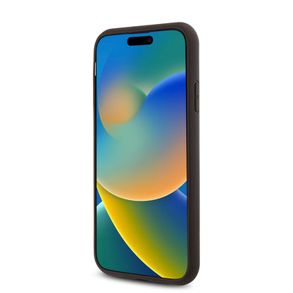 Apple iPhone 11 Kılıf Guess Orjinal Lisanslı M-safe Uyumlu Gül Baskılı 4G Desenli Yazı Logolu Kapak Siyah