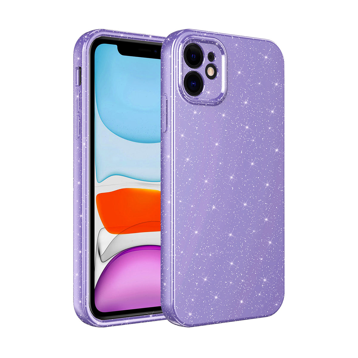 Apple iPhone 11 Kılıf Kamera Korumalı Simli Lüks Zore Koton Kapak