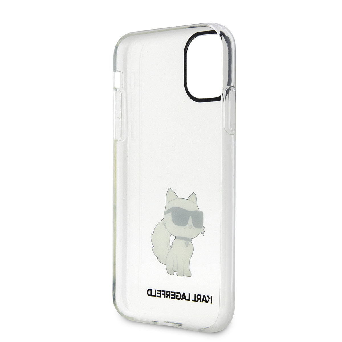 Apple iPhone 11 Kılıf Karl Lagerfeld Transparan Choupette Dizayn Kapak Renksiz