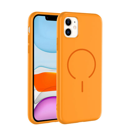 Apple iPhone 11 Kılıf M-safe Şarj Özellikli Zore Meta Kapak