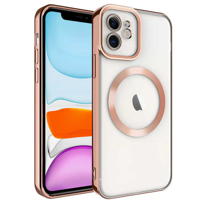 Apple iPhone 11 Kılıf M-safe Wireless Şarj Özellikli Zore Setro Silikon