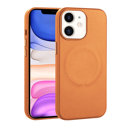 Apple iPhone 11 Kılıf PU Deri M-safe Wireless Şarj Özellikli Zore Derix Kapak