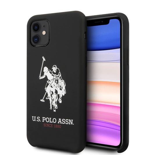 Apple iPhone 11 Kılıf U.S. POLO ASSN. Silikon Büyük Logo Dizayn Kapak Yeşil