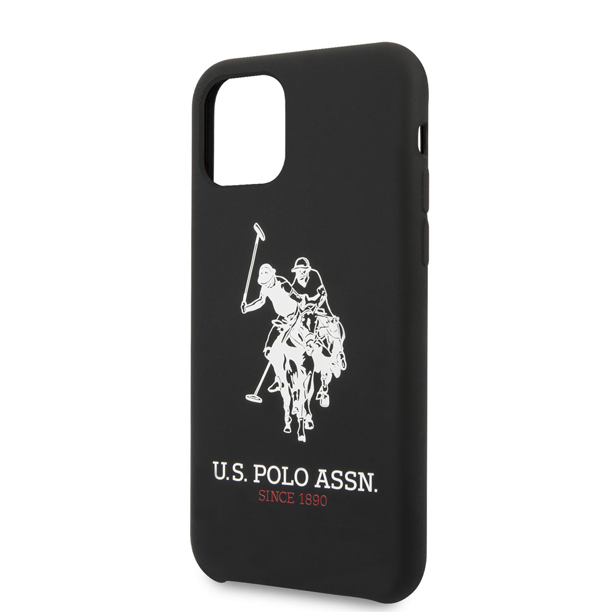 Apple iPhone 11 Kılıf U.S. POLO ASSN. Silikon Büyük Logo Dizayn Kapak Siyah