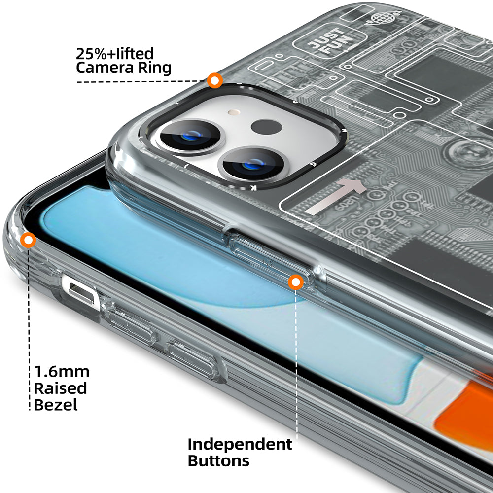 Apple iPhone 11 Kılıf YoungKit Technology Serisi Kapak Mavi