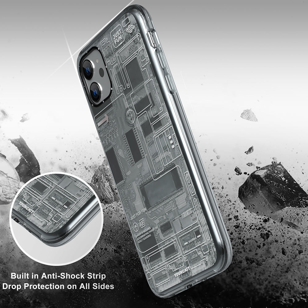 Apple iPhone 11 Kılıf YoungKit Technology Serisi Kapak Mavi