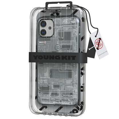 Apple iPhone 11 Kılıf YoungKit Technology Serisi Kapak Siyah