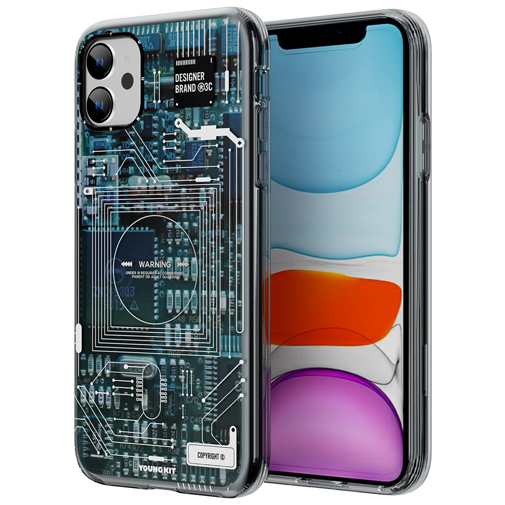 Apple iPhone 11 Kılıf YoungKit Technology Serisi Kapak Mavi