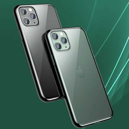 Apple iPhone 11 Pro Max Benks Magic Glitz Ultra-Thin Transparent Protective Soft Kapak Gümüş