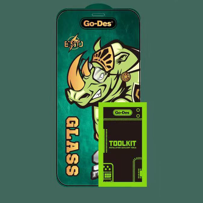 Apple iPhone 11 Pro Max Go Des 9D Full Cover Temperli Cam Ekran Koruyucu Siyah