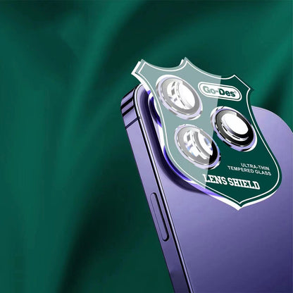 Apple iPhone 11 Pro Max Go Des CL-10 Kamera Lens Koruyucu Gümüş