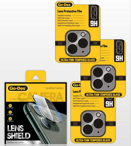 Apple iPhone 11 Pro Max Go Des Lens Shield Kamera Lens Koruyucu Renksiz