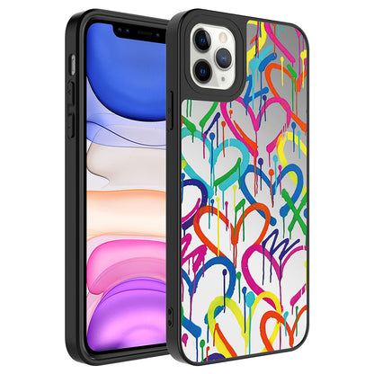 Apple iPhone 11 Pro Max Kılıf Aynalı Desenli Kamera Korumalı Parlak Zore Mirror Kapak
