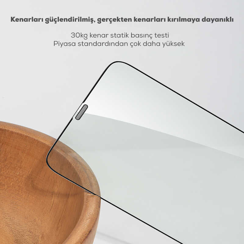 Apple iPhone 12 Benks 0.3mm V Pro Dust Proof Green Light Ekran Koruyucu Renksiz