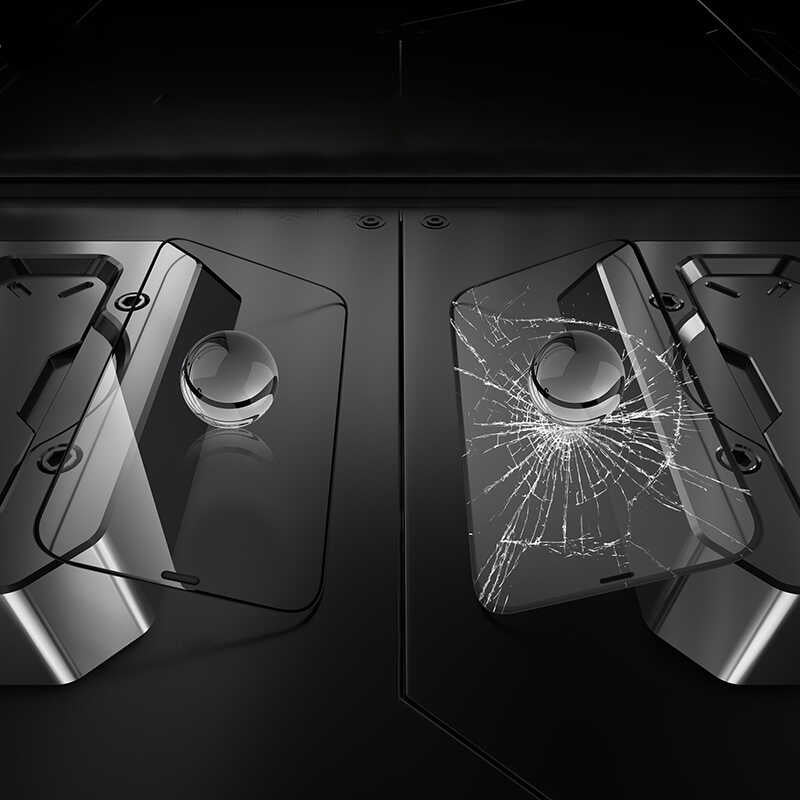 Apple iPhone 12 Benks KingKong Corning Glass Temperli Cam Ekran Koruyucu Siyah