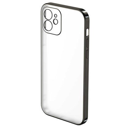 Apple iPhone 12 Benks Matte Electroplated TPU Kapak Siyah