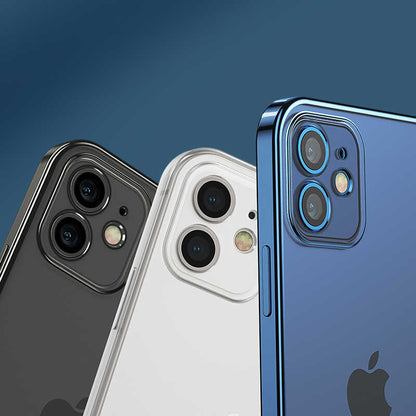 Apple iPhone 12 Benks Matte Electroplated TPU Kapak Siyah