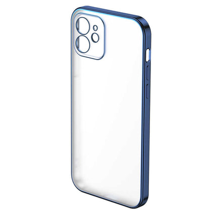 Apple iPhone 12 Benks Matte Electroplated TPU Kapak Siyah