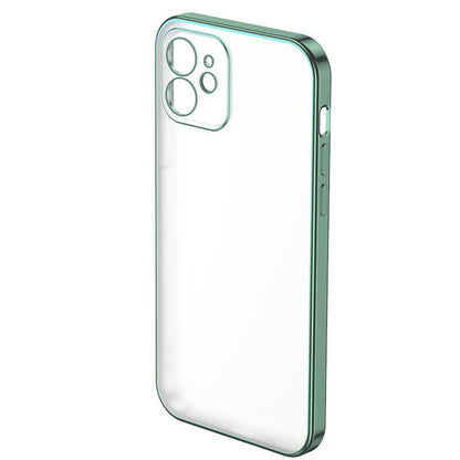 Apple iPhone 12 Benks Matte Electroplated TPU Kapak Yeşil