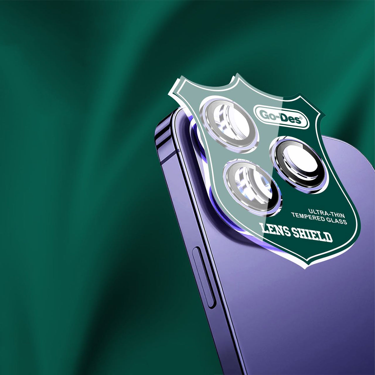 Apple iPhone 12 Go Des CL-10 Kamera Lens Koruyucu Gümüş