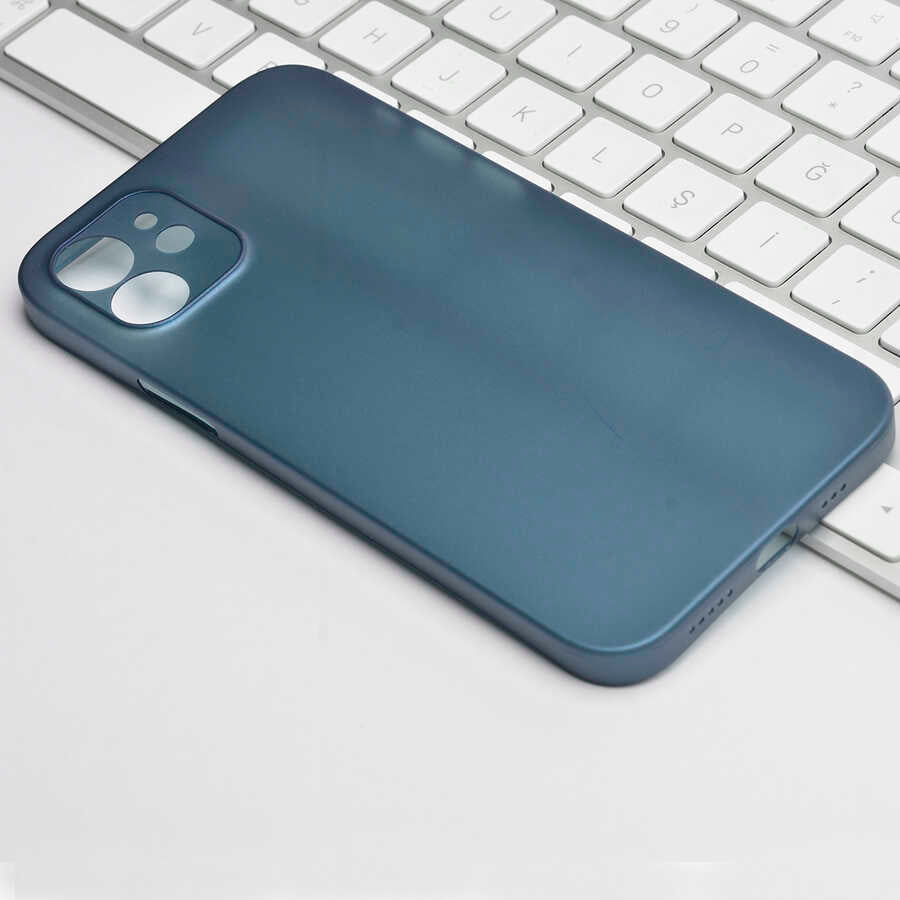 Apple iPhone 12 Kılıf Benks Lollipop Protective Kapak Saks Mavi