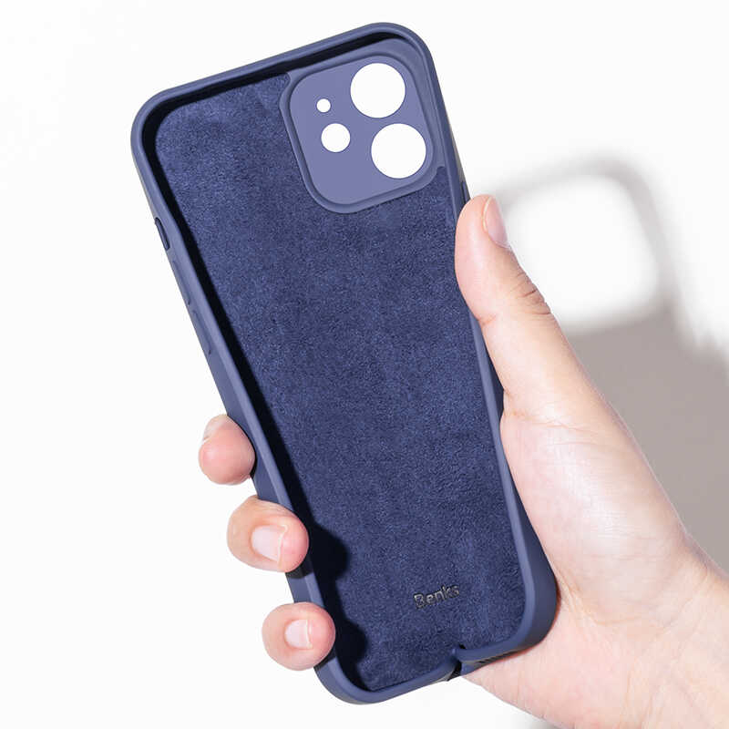 Apple iPhone 12 Kılıf Benks Painting TPU Kapak Beyaz