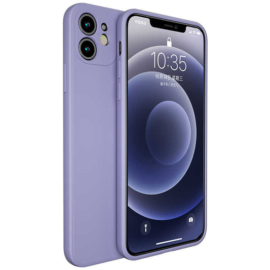 Apple iPhone 12 Kılıf Benks Painting TPU Kapak Lavendery Gray