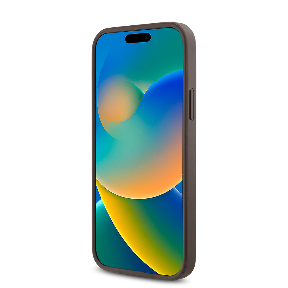 Apple iPhone 12 Kılıf Guess Orjinal Lisanslı M-safe Şarj Özellikli Gül Baskılı 4G Desenli Yazı Logolu Kapak Siyah