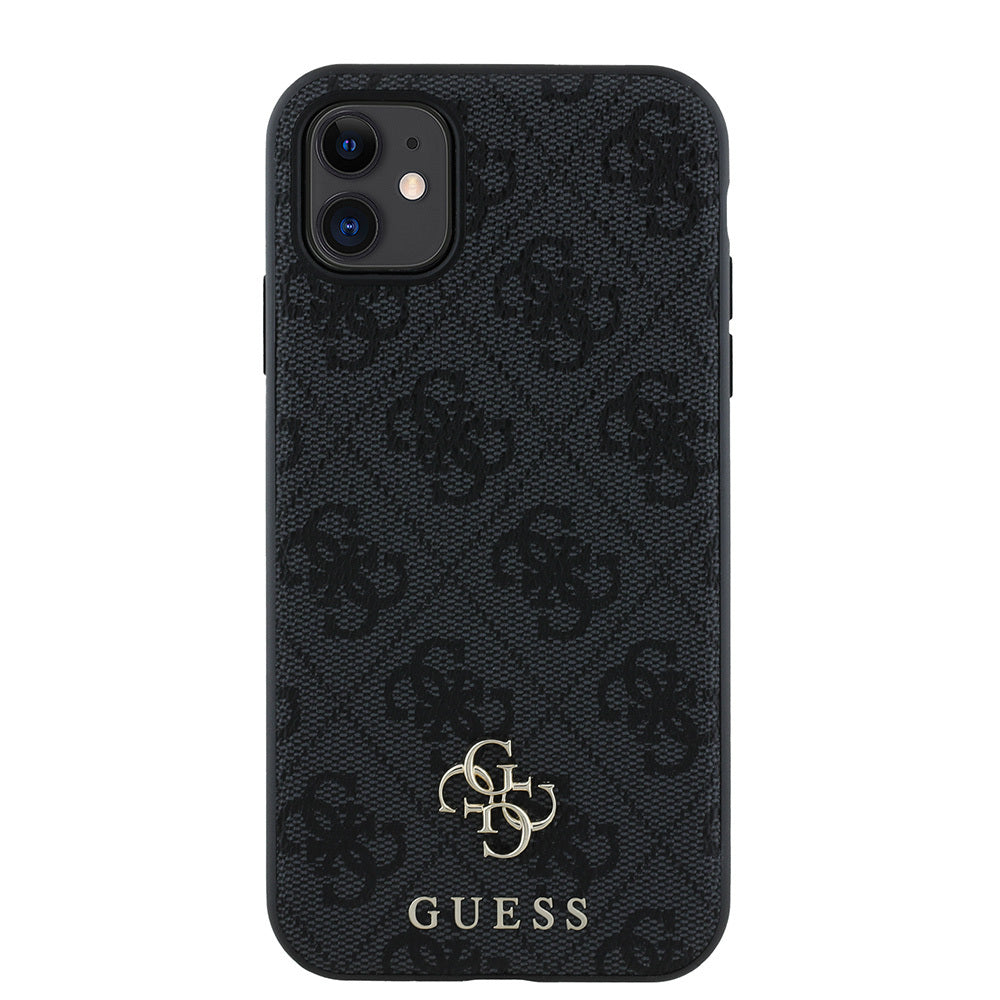 Apple iPhone 12 Kılıf Guess Orjinal Lisanslı M-safe Şarj Özellikli Small 4G Classic Kapak Pembe