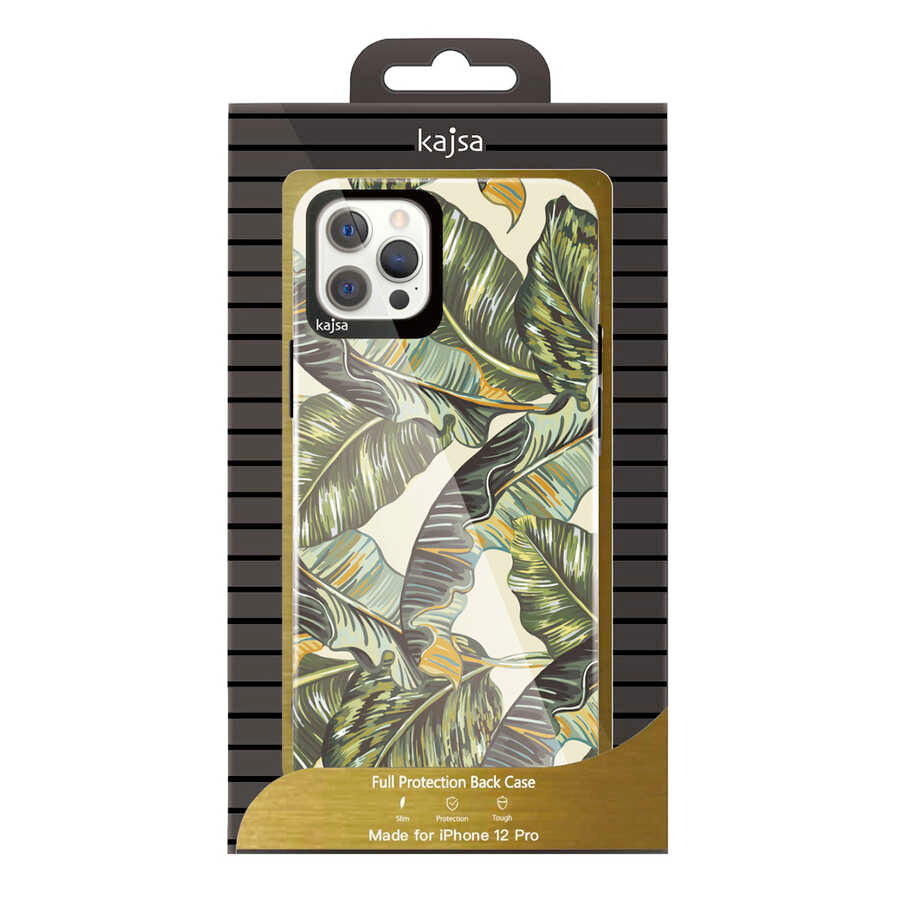 Apple iPhone 12 Kılıf Kajsa Botanic Kapak NO2