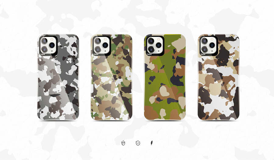 Apple iPhone 12 Kılıf Kajsa Camo Kapak NO3