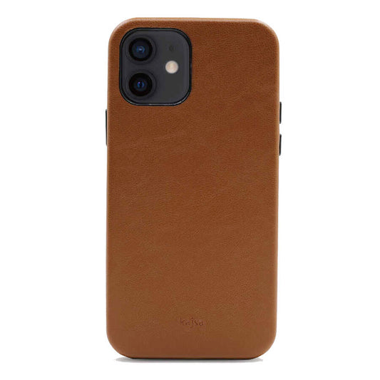 Apple iPhone 12 Kılıf Kajsa Crazy Horse Kapak Kahverengi