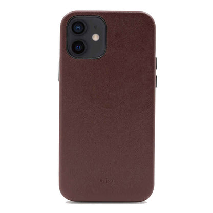 Apple iPhone 12 Kılıf Kajsa Crazy Horse Kapak Bordo