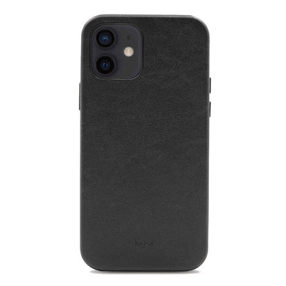 Apple iPhone 12 Kılıf Kajsa Crazy Horse Kapak Siyah