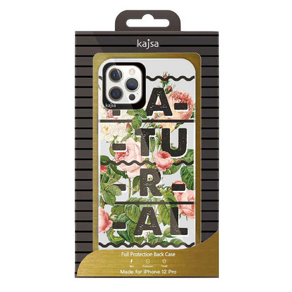 Apple iPhone 12 Kılıf Kajsa Floral Kapak NO4