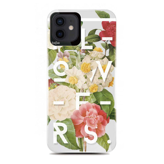 Apple iPhone 12 Kılıf Kajsa Floral Kapak NO4