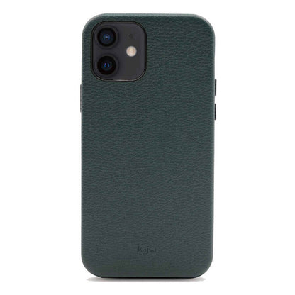 Apple iPhone 12 Kılıf Kajsa Litchi Kapak Yeşil