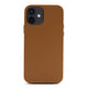 Apple iPhone 12 Kılıf Kajsa Litchi Kapak Kahverengi