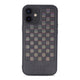 Apple iPhone 12 Kılıf Kajsa Preppie Serisi Spotlight Woven Kapak Gri