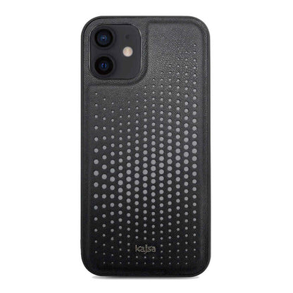 Apple iPhone 12 Kılıf Kajsa Splendid Serisi Circle Kapak Siyah