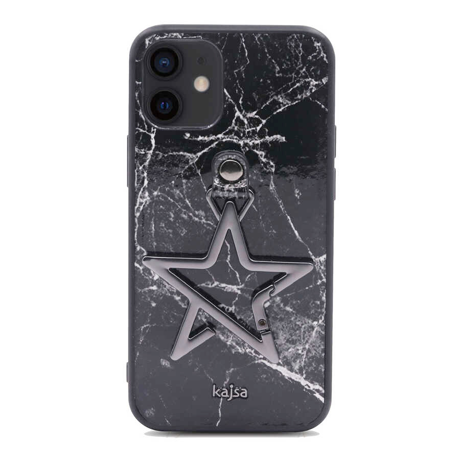 Apple iPhone 12 Kılıf Kajsa Starry Serisi Marble Kapak NO2