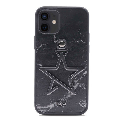 Apple iPhone 12 Kılıf Kajsa Starry Serisi Marble Kapak NO1