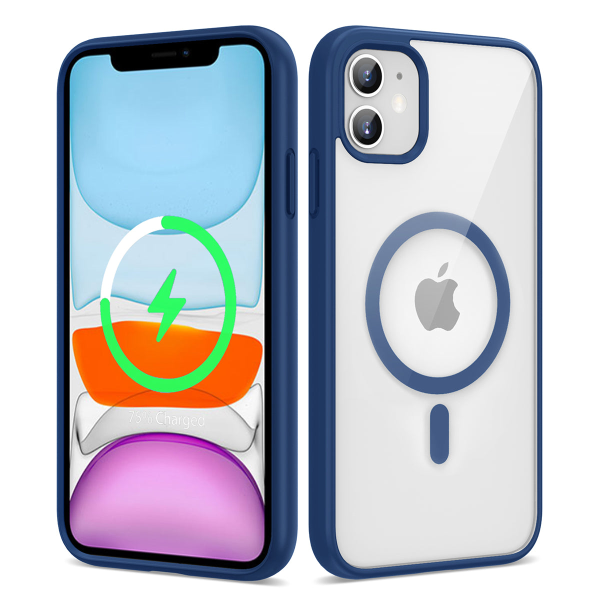 Apple iPhone 12 Kılıf M-safe Wireless Şarj Özellikli Silikon Zore Ege Kapak