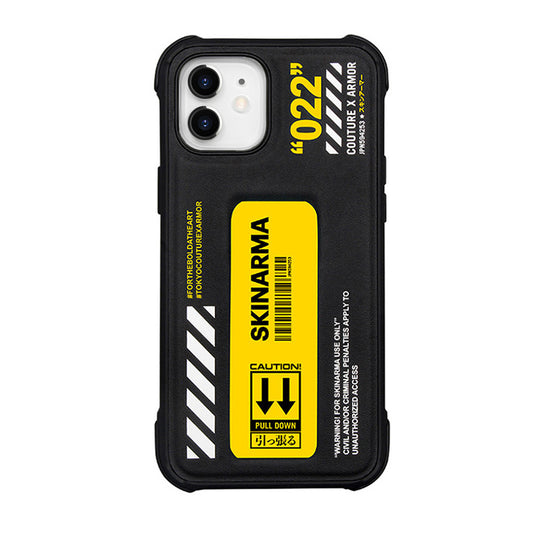 Apple iPhone 12 Kılıf SkinArma Standlı Deri Görünümlü Shingoki Kapak Sarı
