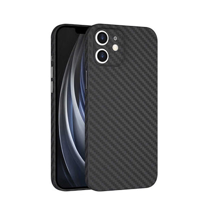 Apple iPhone 12 Kılıf Wiwu Skin Carbon PP Kapak Siyah