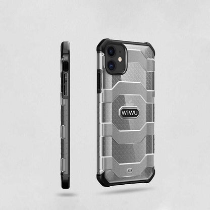 Apple iPhone 12 Kılıf Wiwu Voyager Kapak Siyah